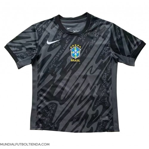 Camiseta Brasil Portero Segunda Equipación Replica Copa America 2024 mangas cortas